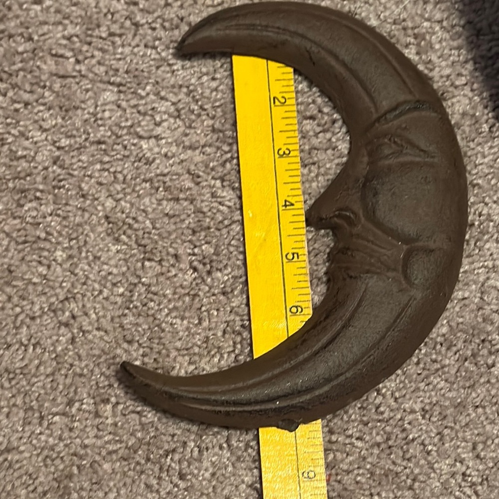 Rustic Brown Crescent Moon Wall Decor